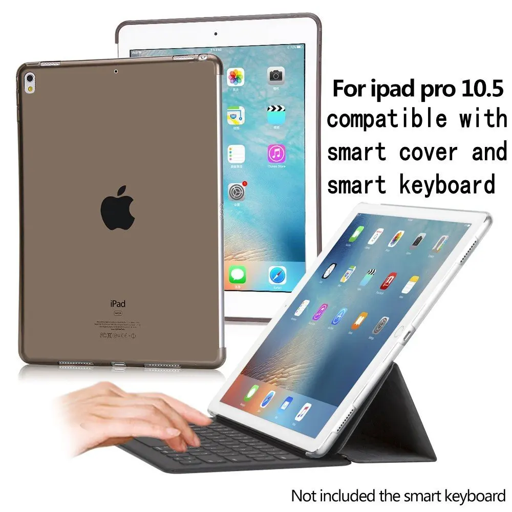 Ультра тонкий прозрачный защитный чехол для ipad mini 1 / 2 3 гибкий мягкий ТПУ Dropproof