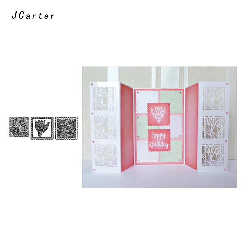 

JC 2019 New Arrivals Beautiful Flowers Metal Cutting Dies Stencils Scrapbooking DIY Embossing Folder Paper Handmade Album Crafts