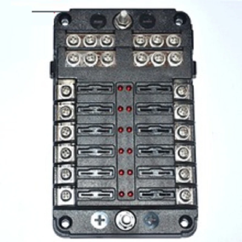 12V Пластик крышка Держатель плавкого предохранителя с светодиодный