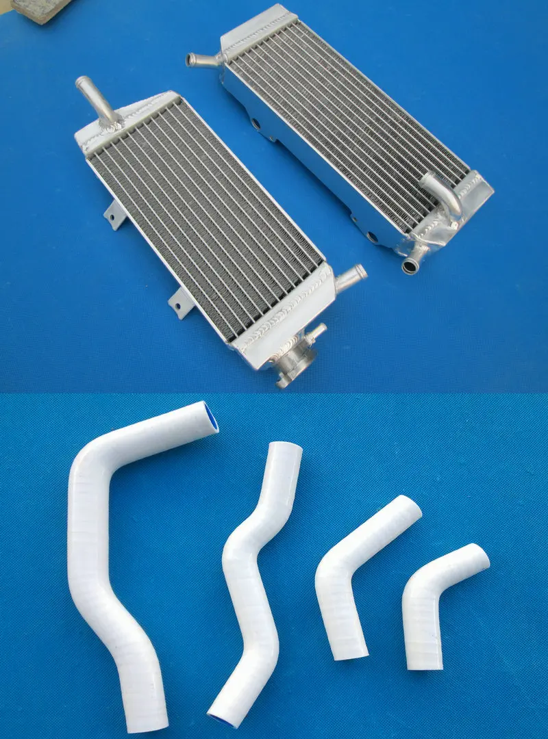 Aluminum Radiator + Silicone Hose FOR Honda CRF450X CRF450 X 2005- CRF 450X CRF 450 X L&R 05 06 07 08 09 10 11 12 13 14