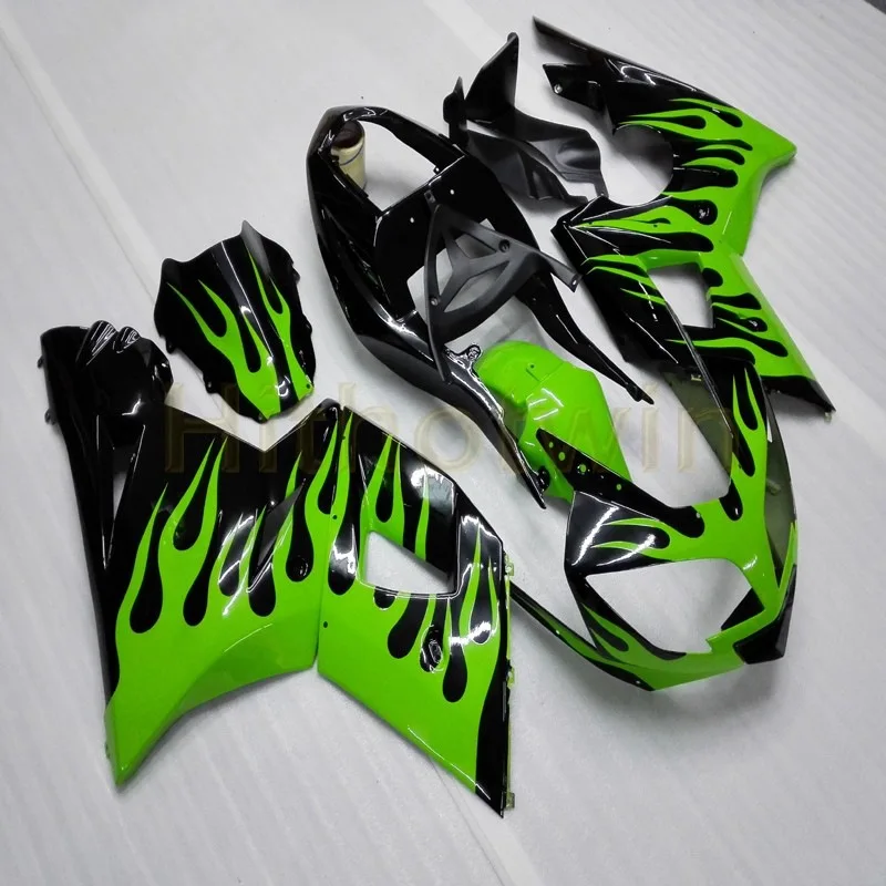Free Bolts+Custom green Motorcycle body kit for 600 2003 2004 2005 650