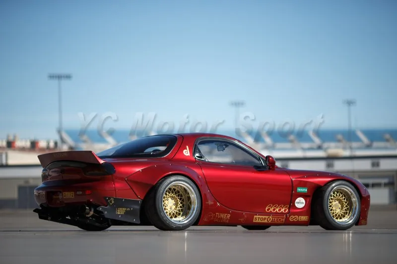 1992-1997 Mazda RX7 FD3S Rocket Bunny V2 Style Wide Body Kit (19)