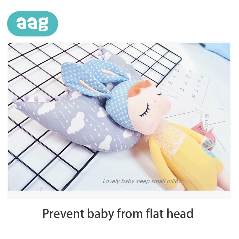 AAG, хлопковая детская подушка, предотвращающая появление плоской головы, новинка, для малышей, новорожденных, позиционер для сна, подушка для поддержки шеи, Подушка для кормления, 20