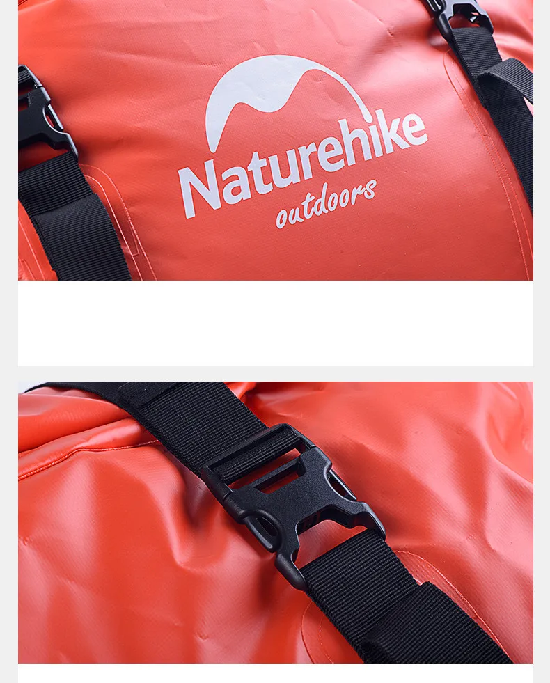 90L Naturehike Waterproof bag Dry Bag Sports Swimming Boating, Camping And Kayaking Black Red Dry Sack High Quality Marine Grade