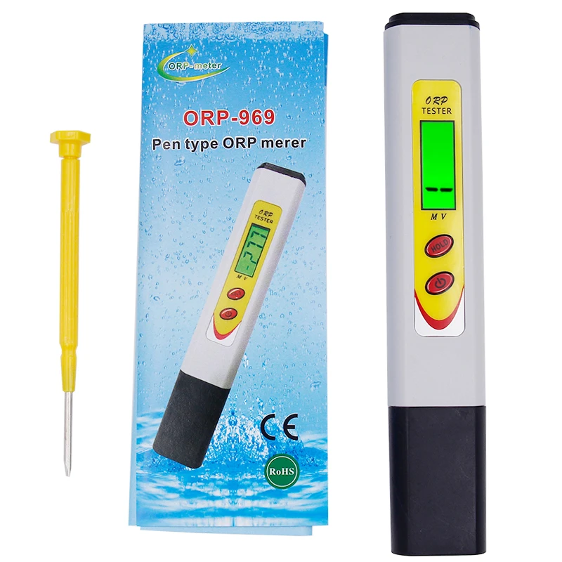 

ORP-969 Digital ORP Meter With Hold Switch Oxidation Reduction Potential Tester -1999mV~1999mV