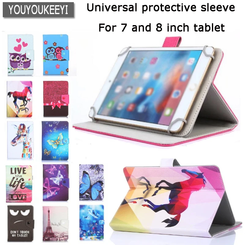 Универсальный чехол для Prestigio MUZE 3708/3718 3G/WIZE 3418/3518 4G 8 дюймов с мультяшным принтом из