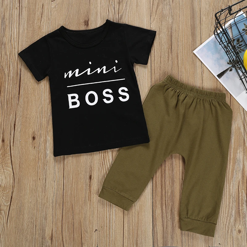 Mimi Boss Kids Boy Clothes Set Toddler 