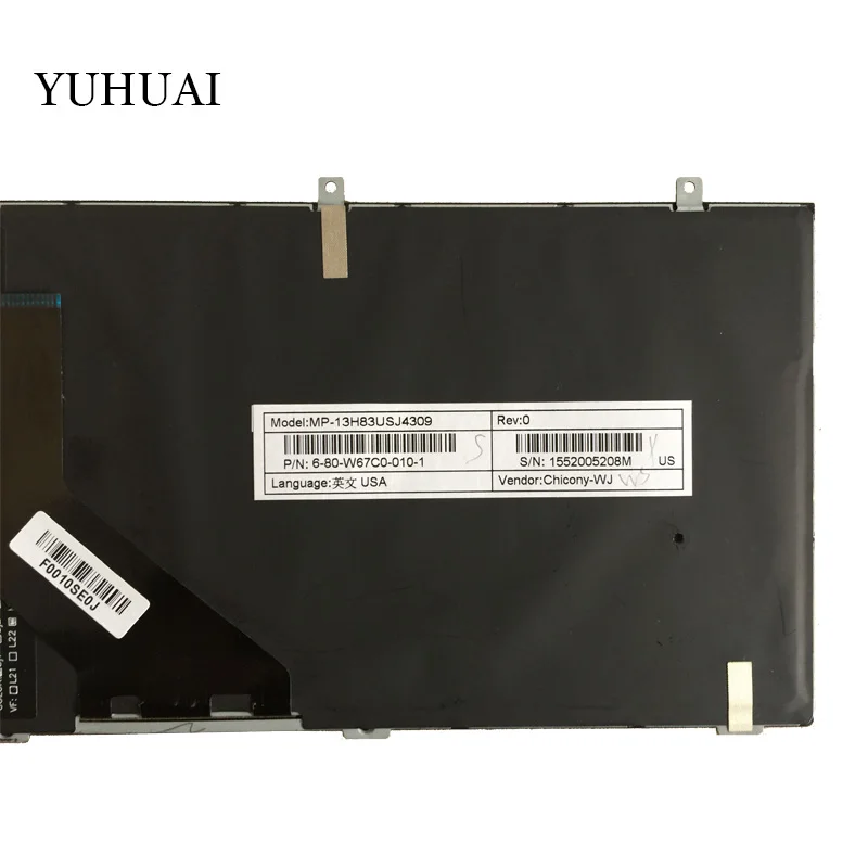  US Keyboard for HASEE DNS Clevo K660E K760E K750C K710C K650C CW35 SW35S CW37 CW37S K650S K750S K59