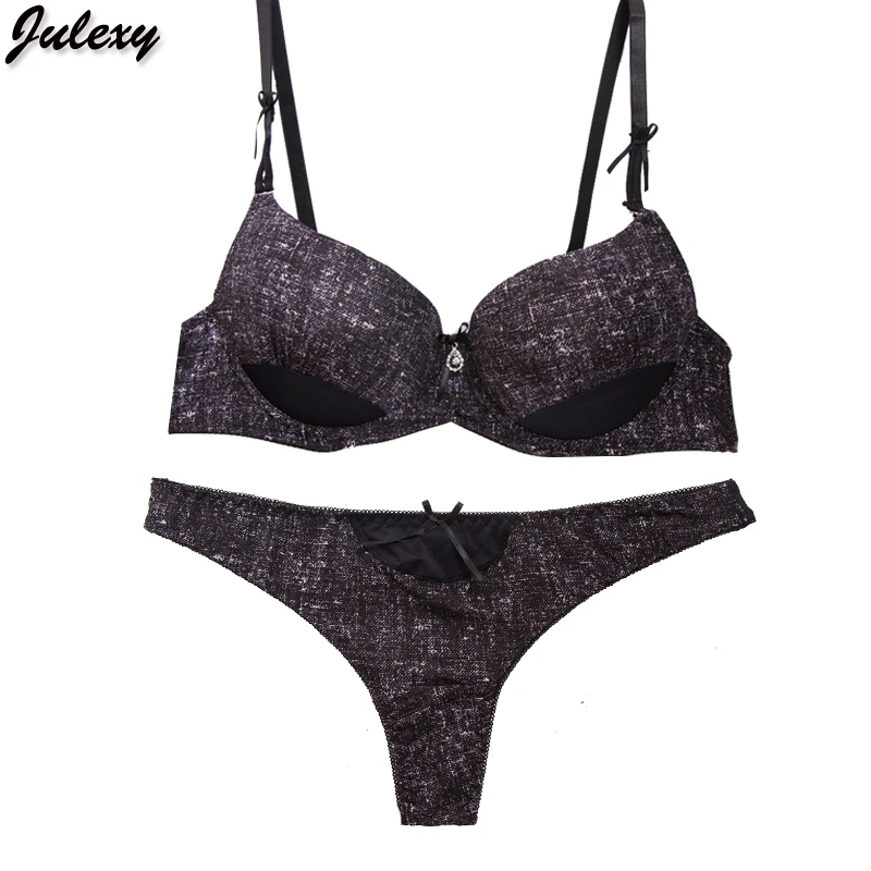 Julexy Flash sale Sexy Thong Plus Size Bra Brief Sets
