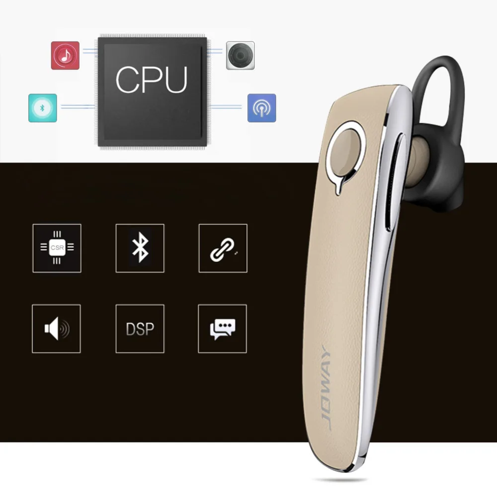 Joway H05 Bluetooth наушники кожаный бизнес стиль свободные руки стерео гарнитура с