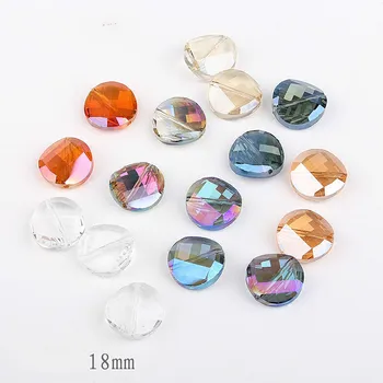 

Handmade jewelry small earrings earing DIY material straight hole round glass crystal beads beads accessories