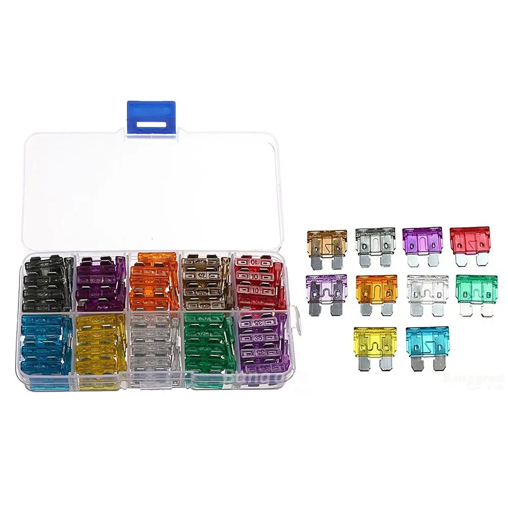 100PCS Auto Car Aluminum Blade Fuse Automobile Car Security Fuse