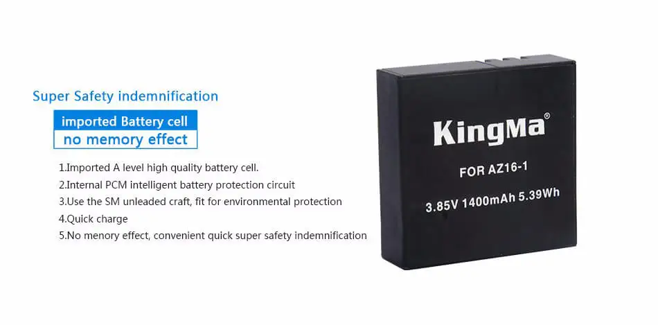 1400mAh AZ16-1 Battery For Xiaomi Xiaoyi Yi Lite 4K 4K+ 360 VR+LED 2 Slots Charger For Xiaomi Yi Lite 4K 4K+360 VR Action Camera (11)
