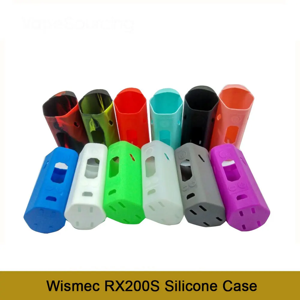 Protective Colorful Silicone Case For Wismec Reuleaux RX200S TC Box Mod  Electronic Cigarette