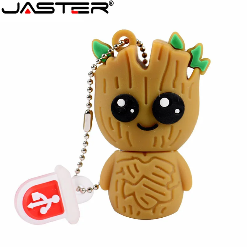 Jaster Lovely Мультфильм Грут флэш-накопитель usb милый супер heros карта памяти, Флеш накопитель 4 ГБ 8g 16 ГБ 32 ГБ 64 Гб креативный pendrive