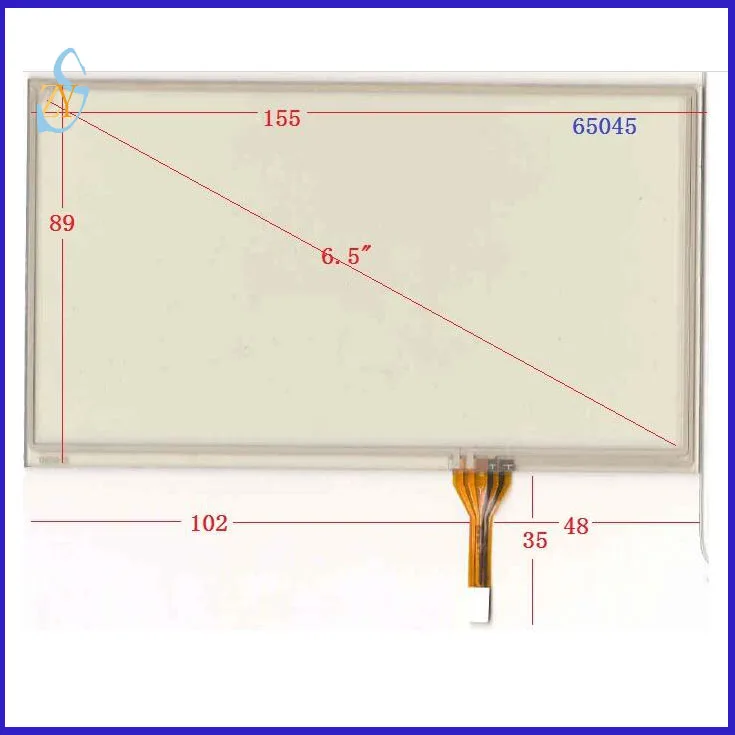 

ZhiYuSun compatible HST-TPA6.5 6.5inch touch screen digital player handwriting screen outer 155*88 General touch screen