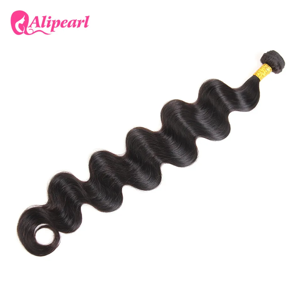 

Ali Pearl Hair Long Lenth 30 32 34 36 38 40 inches Brazilian Hair Body wave 1 Bundle Only Natural Black Remy Hair