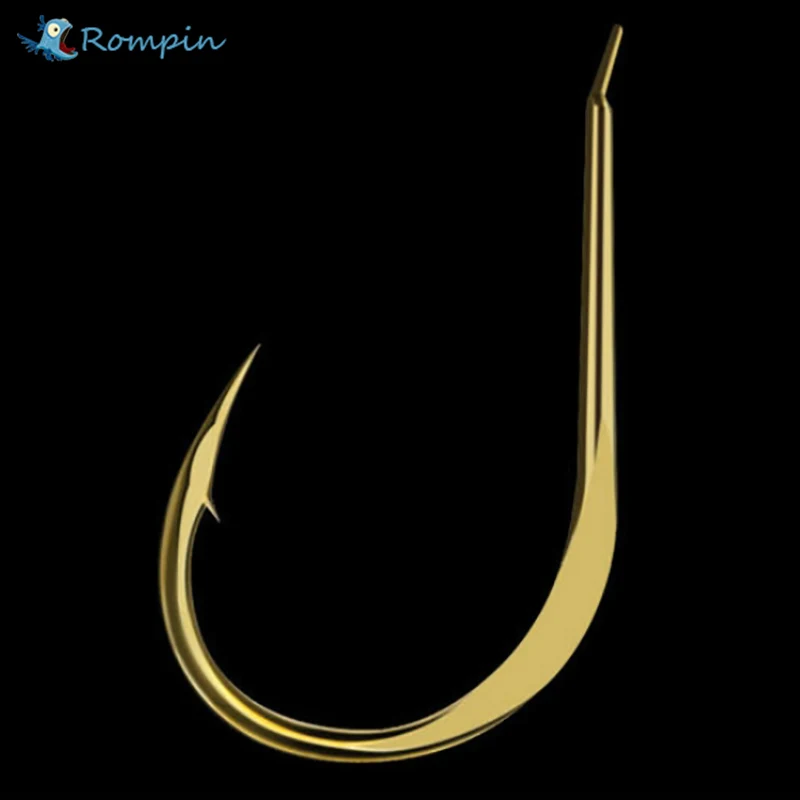 Rompin 20 개/상자 슈퍼 샤프 잉어 낚시 후크 단조 높은 탄소 철강 물고기 후크 무료 후크 상자와 높은 품질