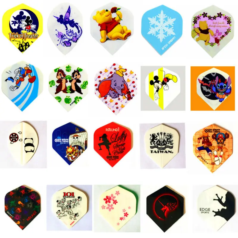 2018 New 60 Pcs 1 Set Darts Flights Anime Flights High Quality 20 Kinds