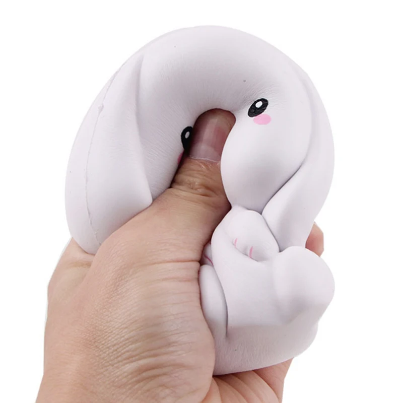 Best  Jumbo Rabbit Squishy Cute Simulation Squishies Cream Scented Slow Rising Creative Soft Squeeze Stre