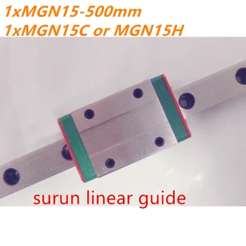 

Free shipping for 15mm MGN15 500mm linear rail way + MGN15C or MGN15H Long linear carriage for 3D Printer Parts CNC parts