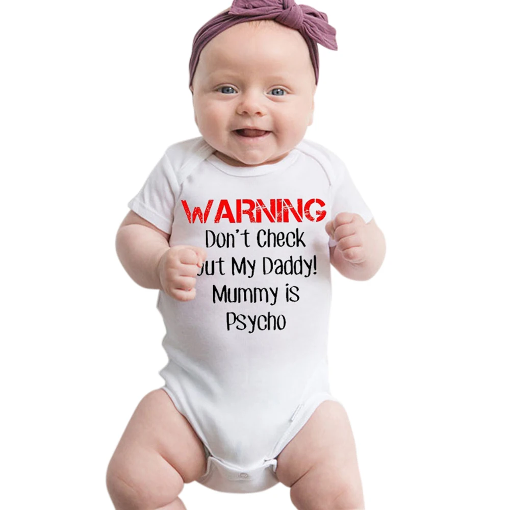 Infant Kids Baby Toddler Letter Soft Boy Cotton Romper Jumpsuit Outfits Clothes