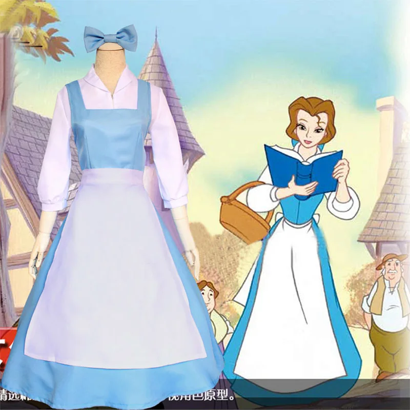 Adult Women Beauty And The Beast Belle Blue Maid Dress Cosplay Costume Women Blue Full Set Dress Shirt Dress Apron Headwear Movie Tv Costumes Aliexpress Adult Women Beauty And The Beast Belle Blue Maid Dress Cosplay Costume Women Blue Full Set Dress Shirt Dress Apron Headwear Movie Tv Costumes Aliexpress