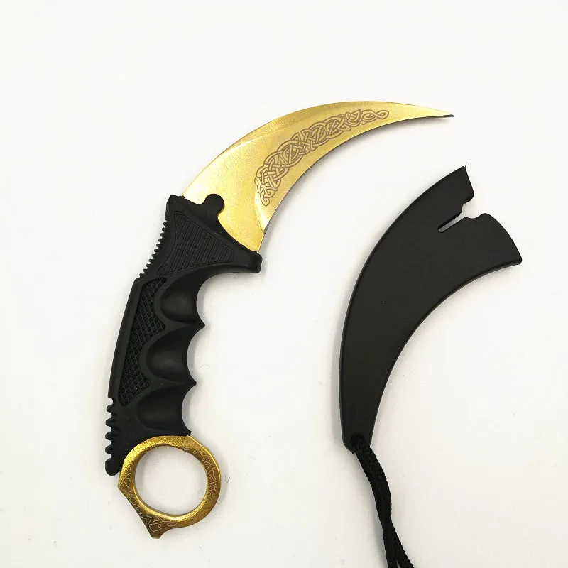 HS инструменты Открытый Karambit ножи охотничьи ножи выживания тактический коготь Карманный Самообороны обидный кемпинг инструмент