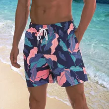 Мужские плавательные трусы быстросохнущие пляжный шорты купальник Эластичный шнурок на талии летние пляжные шорты для серфинга с сетчатой подкладкой