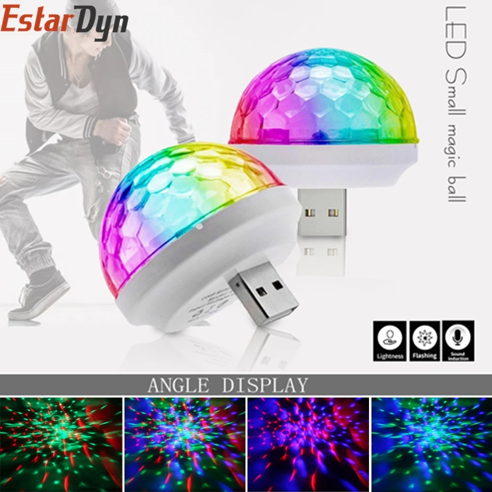 USB лампочка для дискотеки разноцветные DJ атмосферсветильник пы маленькие