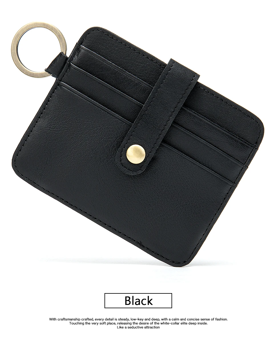 15 men's card holder wallet leather genuine business bank card holder for men mini credit card pocket protection cardholder