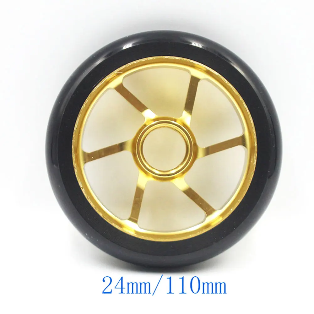 

Scooter Wheels High elasticity PU Aluminium Alloy Steel Hub Scooter Wheel High Elasticity Steel Hub Wheels 110mm / 125mm