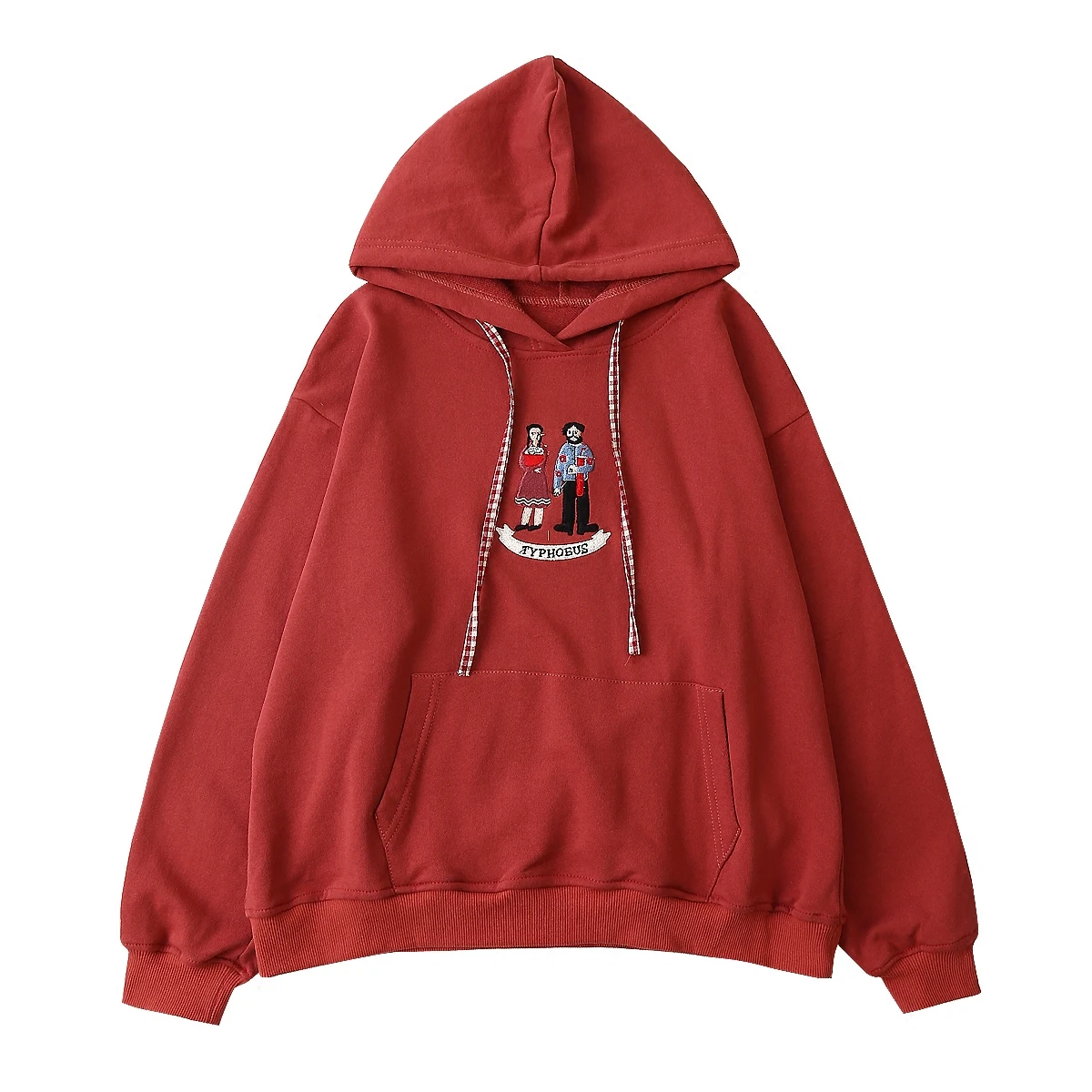 

Spring Casual Loose Hoodies For Women Pullover Sweatshirts Long Sleeve Cotton High Quality Cartoon Embroidery 2018 New Autumn