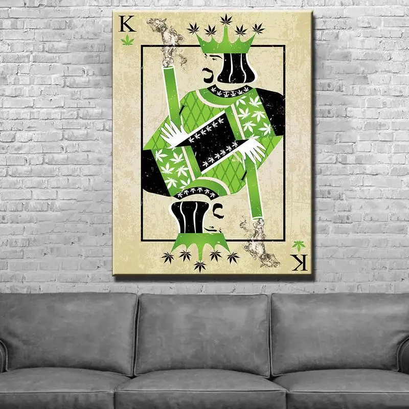 

CANNABIS KING CANVAS SET HD Canvas print Home decor Art Painting posters