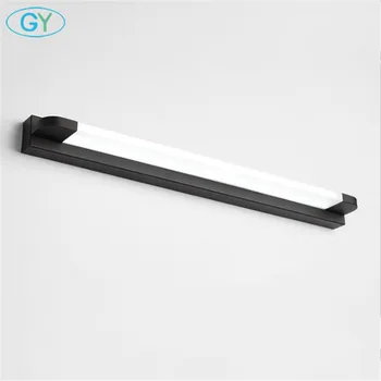 

2019 New Slim LED Wall light Bathroom Mirror lights matte black white washroom wall Lamp fixture industrial minimalist luminaria