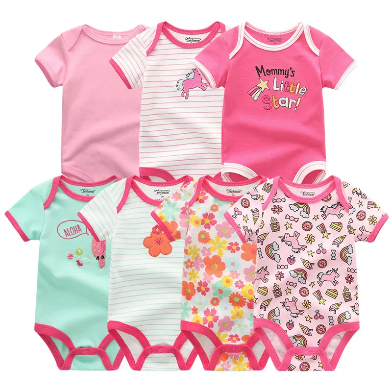 Боди для новорожденных happy baby clothes 7Pcs / комплект боди новорожденный девочка бодик для детей платье боди для новорожденныхОдежда для мальчиков christmas bodysuits modis 3-12m бодик для новорождённого - Цвет: Q7026