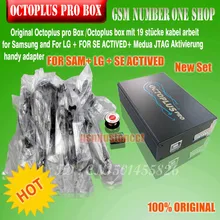 Новинка Octoplus pro Box/OCTOPLUS коробка активированная для LG+ samsung+ Medua JTAG активация+ SE Fuction(в комплекте 19 шт. кабелей