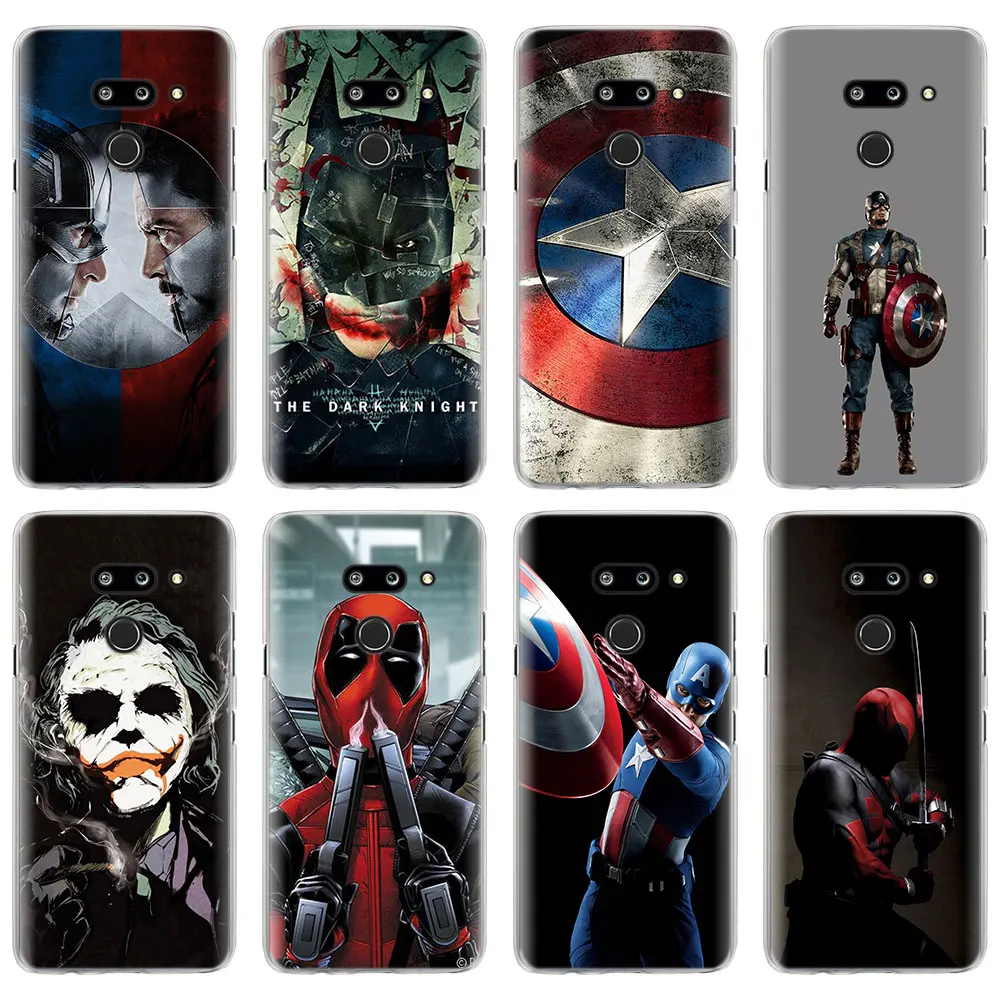 Чехол для телефона Marvel, Мстители, супергерои, чехол для LG G7, G8, ThinQ, G5, G6, V30, V40, V50, ThinQ, Q6, Q7, жесткий чехол-накладка