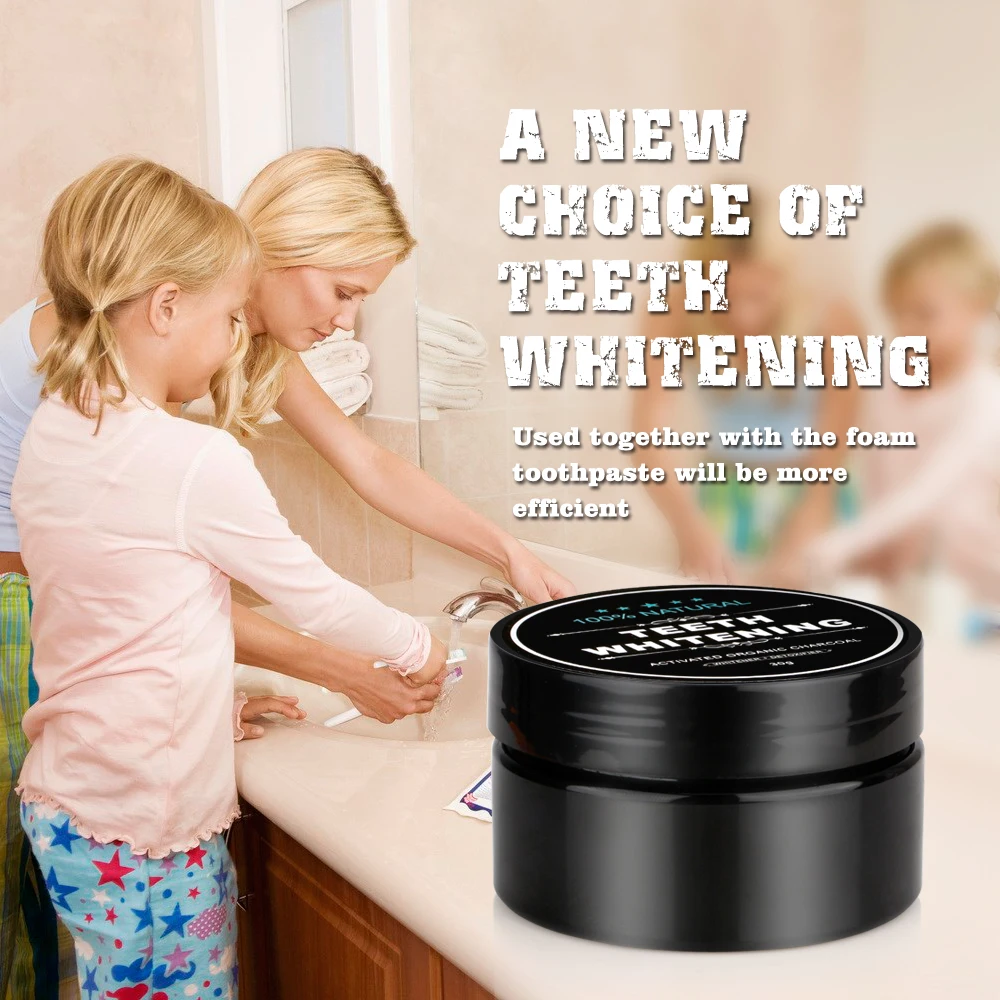 Charcoal Teeth Whitening Powder Tooth Whitening Powder Oral Clean Smoke Coffee Stain Remover Toothbrush Oral Hygiene Dental Care (7)