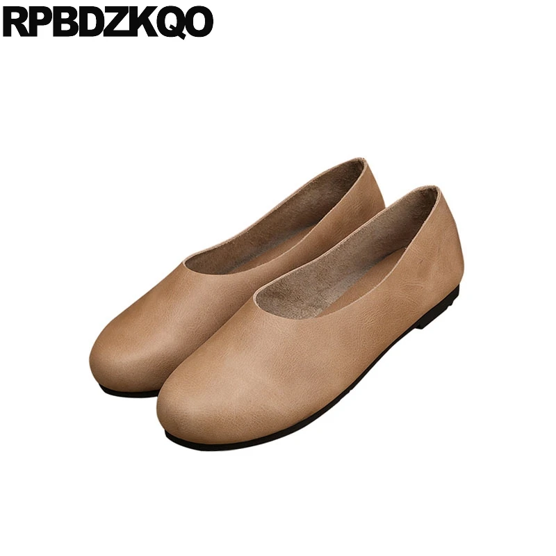 Designer Rond pourpre Fille Violet gris Glissent Mori Rétro Shipping Appartements 2018 Chaussures Nu Nude Femmes Chinois Sur Bout Drop noir Chine Vintage Dames Casual fgyvYb76
