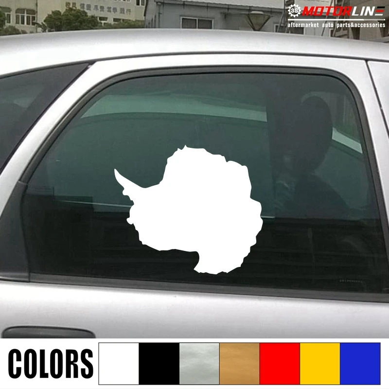 

Antarctica Map Outline Decal Sticker Car Vinyl die cut no bkgrd pick size color