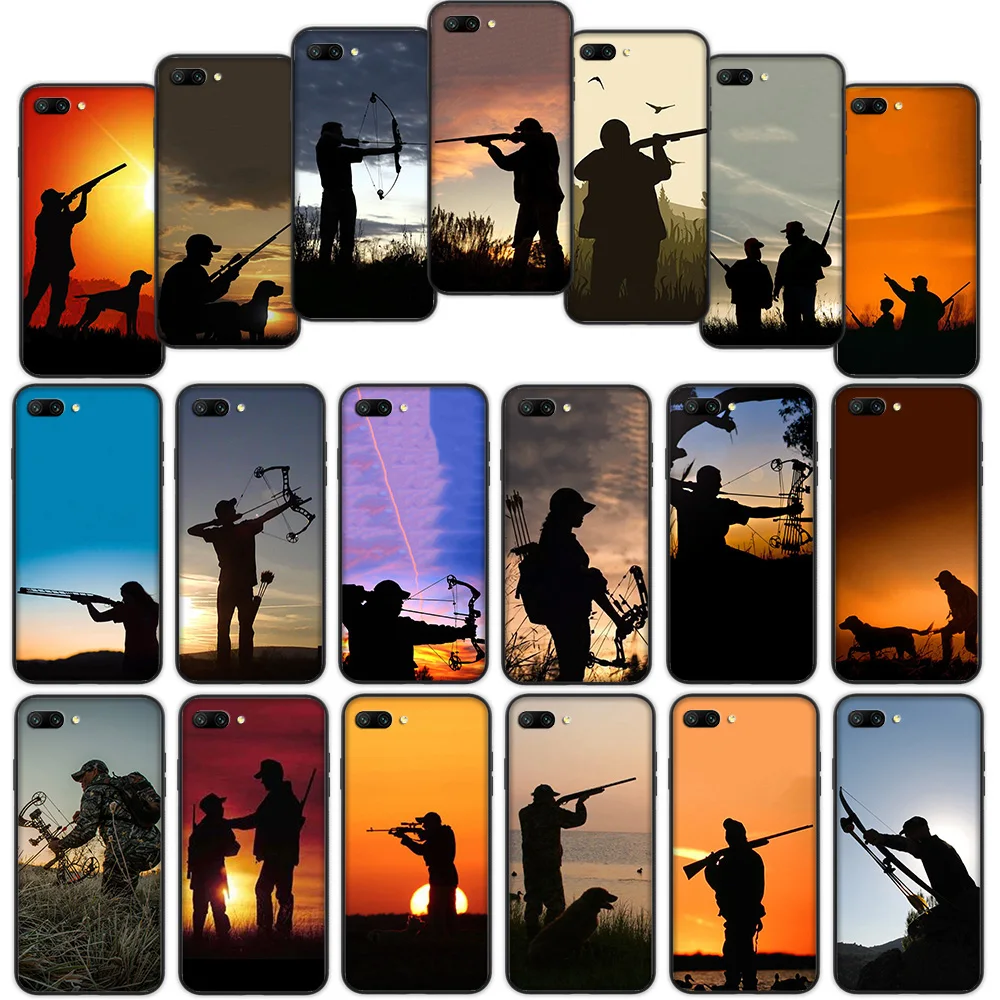 

Hunter Dog hunting Colorful Soft Cover Case for Huawei Honor 10 Note 10 9 Lite 8X 7A 3GB Pro Y6 Y7 Y9 Prime Nova 3