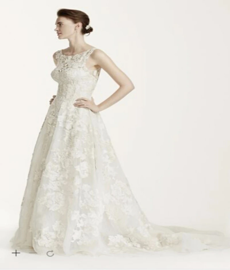 Free Shipping Custom Made 2015 New Oleg Cassini Tank Lace Wedding Dress With Beads Style 8cwg658 Lace Front Wig With Baby Hair Lace Tank Dressdress Women Aliexpress