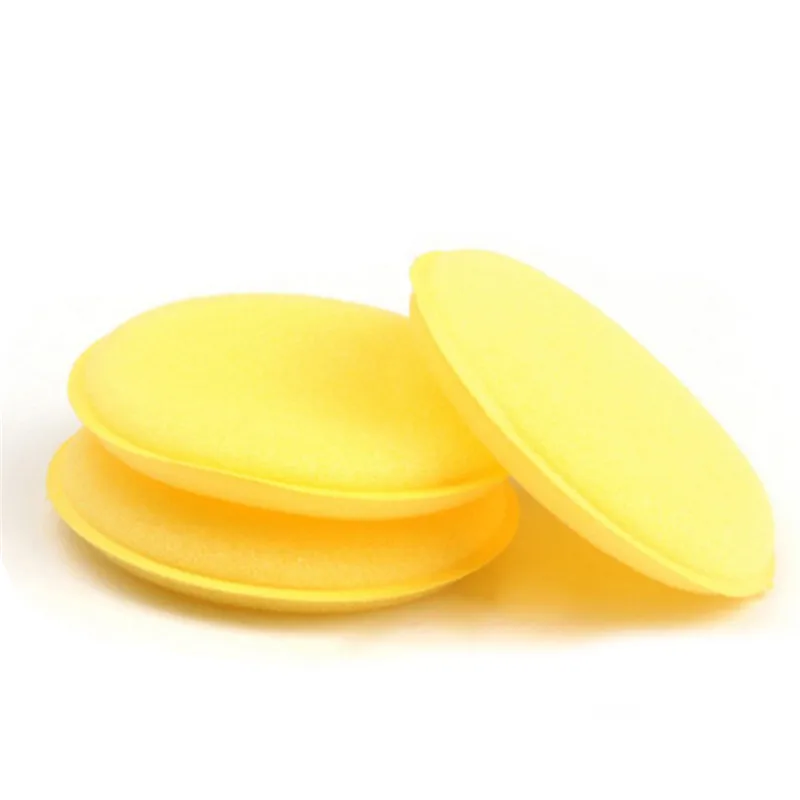 

12 Pcs Yellow Soft Microfiber Car Wax Applicator Polishing Pad Sponge to Apply and Remove Auto Care Wax