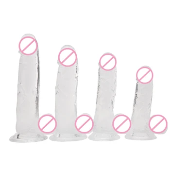 Giant Long Jelly Dildo Penis Realistico Adult Hieha Sex Toy Women Gay Rubber Dick Unisex Gode Dildo with Suction Cup Phallus 6