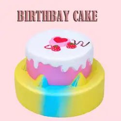 2019 Squishies Galaxy торт ко дню рождения фрукты ароматизированный медленный нарастающее при сжатии стресса игрушки собирать Пасхальный подарок F1
