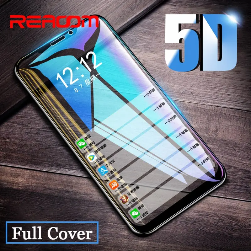 

Reaoom 5D Tempered Glass for OPPO R17 Pro R15 R11S R11 Plus R9S Cover Screen Protector Glass for OPPO F9 Pro F7 F5 A5 Glasses 9H