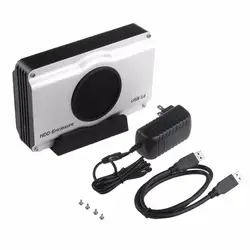 3,5 дюймов 393U3 Алюминий корпус 5 Гбит SuperSpeed USB 3,0 на SATA HDD корпус внутренний вентилятор Прямая доставка
