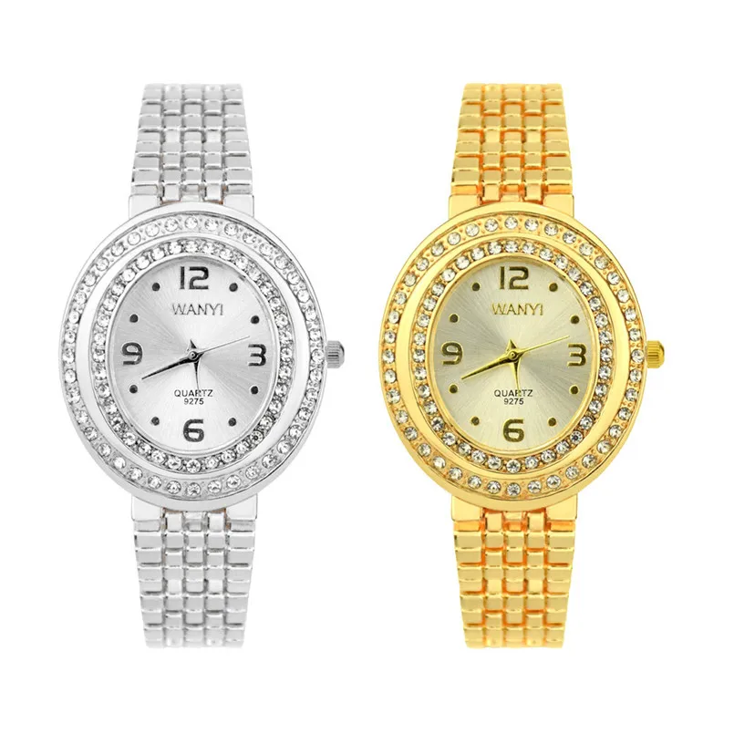 2019 Simple Fashion Women Diamond Bracelet Watch Analog Quartz Movement Wrist Ladies Gold Clock Relogio Feminino | Наручные часы