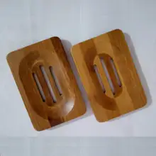 Из натурального бамбука, Деревянный Мыльница держатель мыльница кожух планки ролла контейнер для ванной душевая пластина Ванная комната